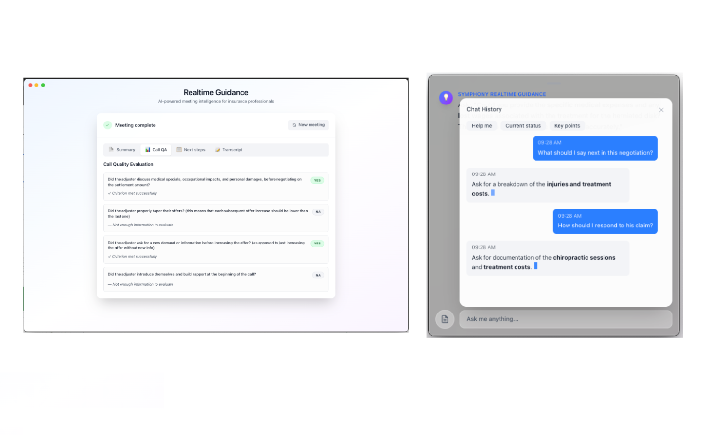 Symphony Augment Solution - Realtime Guidance